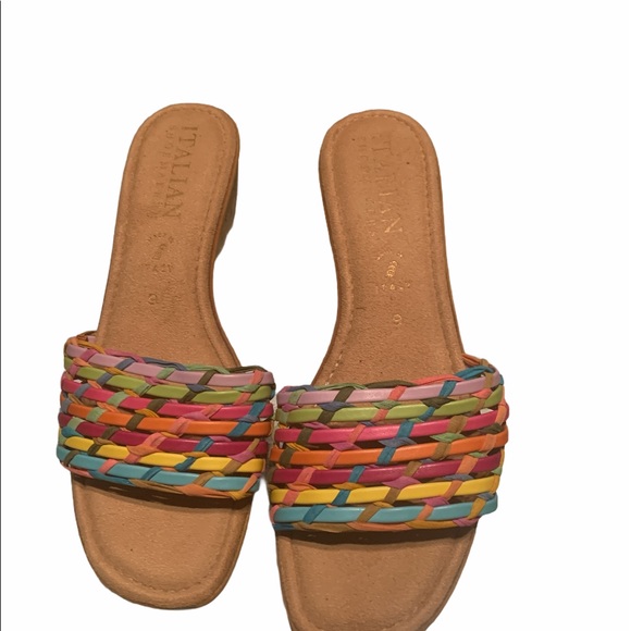 Italian Shoemakers Shoes - ⭐️⭐️ Italian Shoe Makers Leather Slide Mule Leather ⭐️⭐️